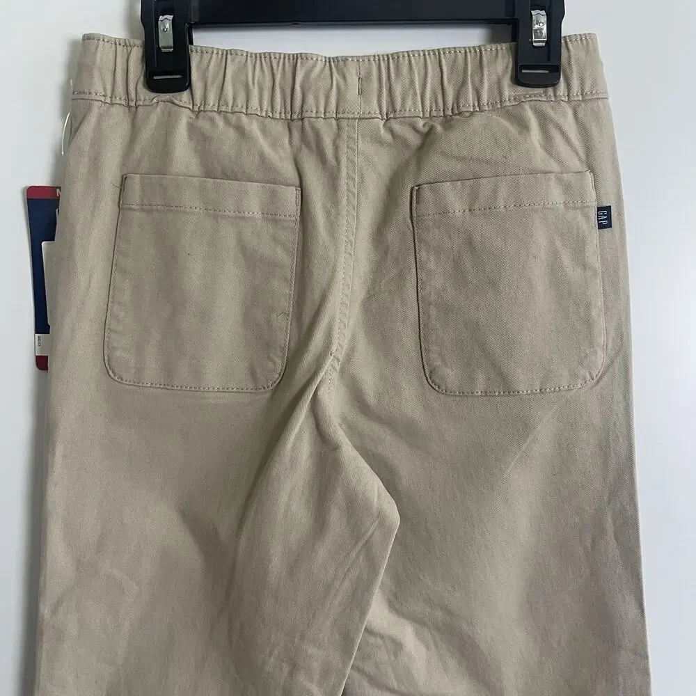 GAP Kids Boys Stretch Twill Jogger Pants Bottom, Khaki, Medium‎ (8)